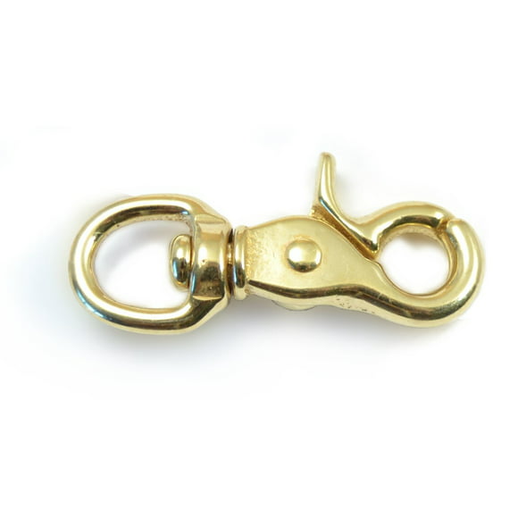 Solid Brass   Swivel Snap Hook Ring Clip Key Holder Key Chain 13x57mm